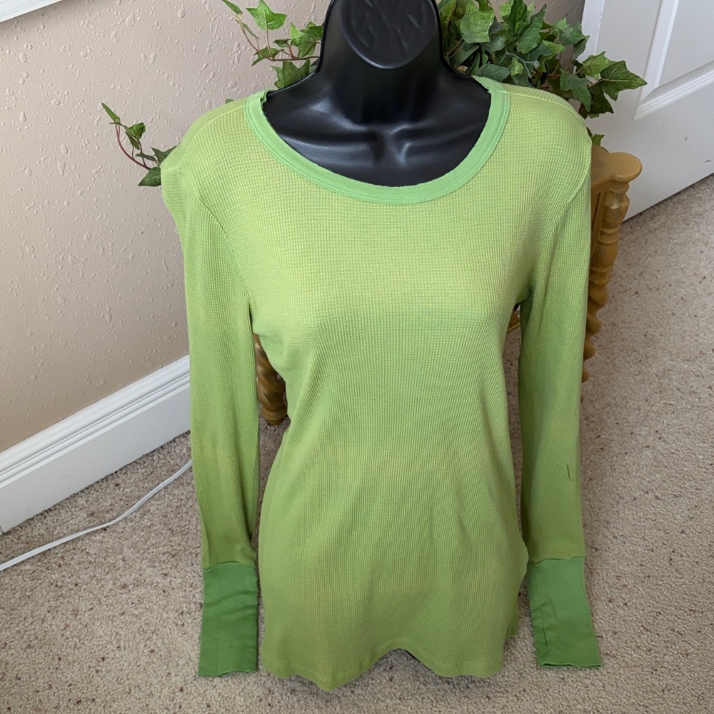 Michael Stars Lime Green Long Sleeve Top
